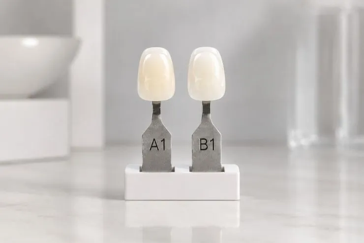 A1 vs B1 tooth shade