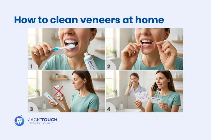 How to clean veneers at home